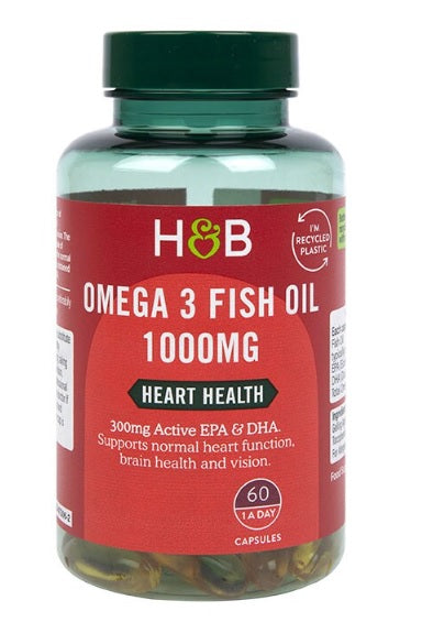 Omega 3 Fish Oil, 1000mg - 60 caps - Holland & Barrett