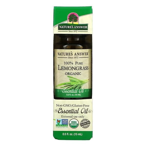 100% Pure Lemongrass Essential Oil - 15 ml. - Nature's Answer - Vaistine1.lt - WestPharmacy.eu