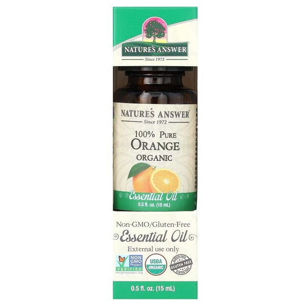 100% Pure Orange Essential Oil - 15 ml. - Nature's Answer - Vaistine1.lt - WestPharmacy.eu