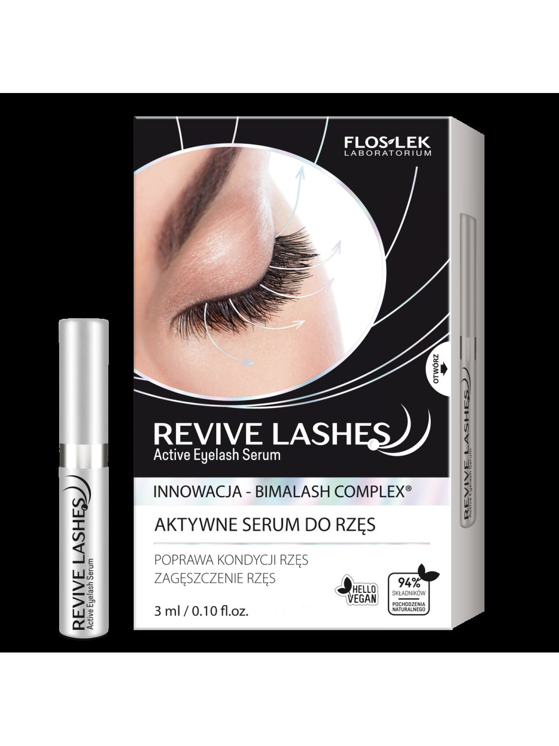 Floslek Revive Lashes Serum stimulating growth for eyelashes 3ml | Vaistine1.lt | WestPharmacy.eu