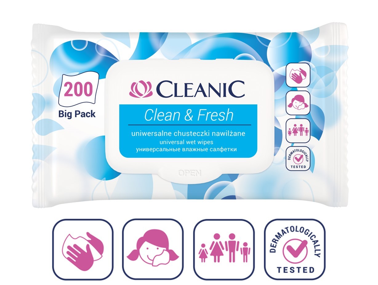 HARPER CLEANIC Refreshing Scarf Clean&Fresh 200pcs | Vaistine1.lt | WestPharmacy.eu