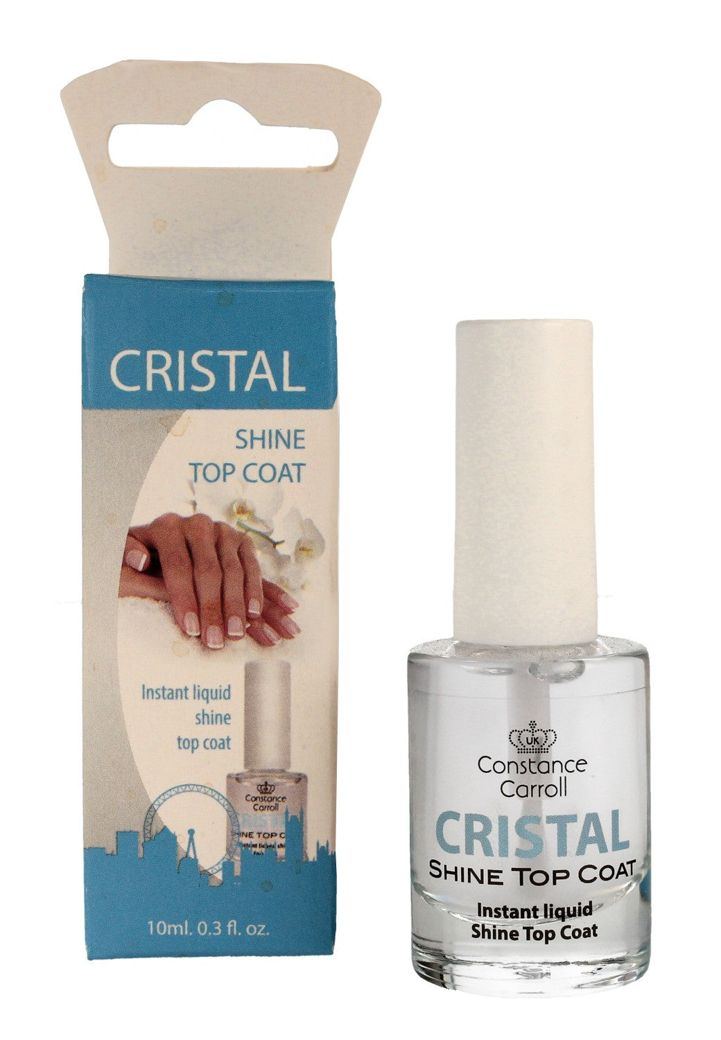 Constance Carroll Cristal Shine Top Coat Glossy top coat for nail polish 10ml | Vaistine1.lt | WestPharmacy.eu