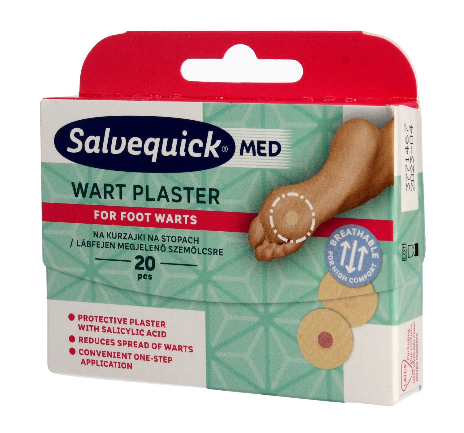 Salvequick Med Ward Plasters for warts on feet, 1 pack - 20 pcs | Vaistine1.lt | WestPharmacy.eu
