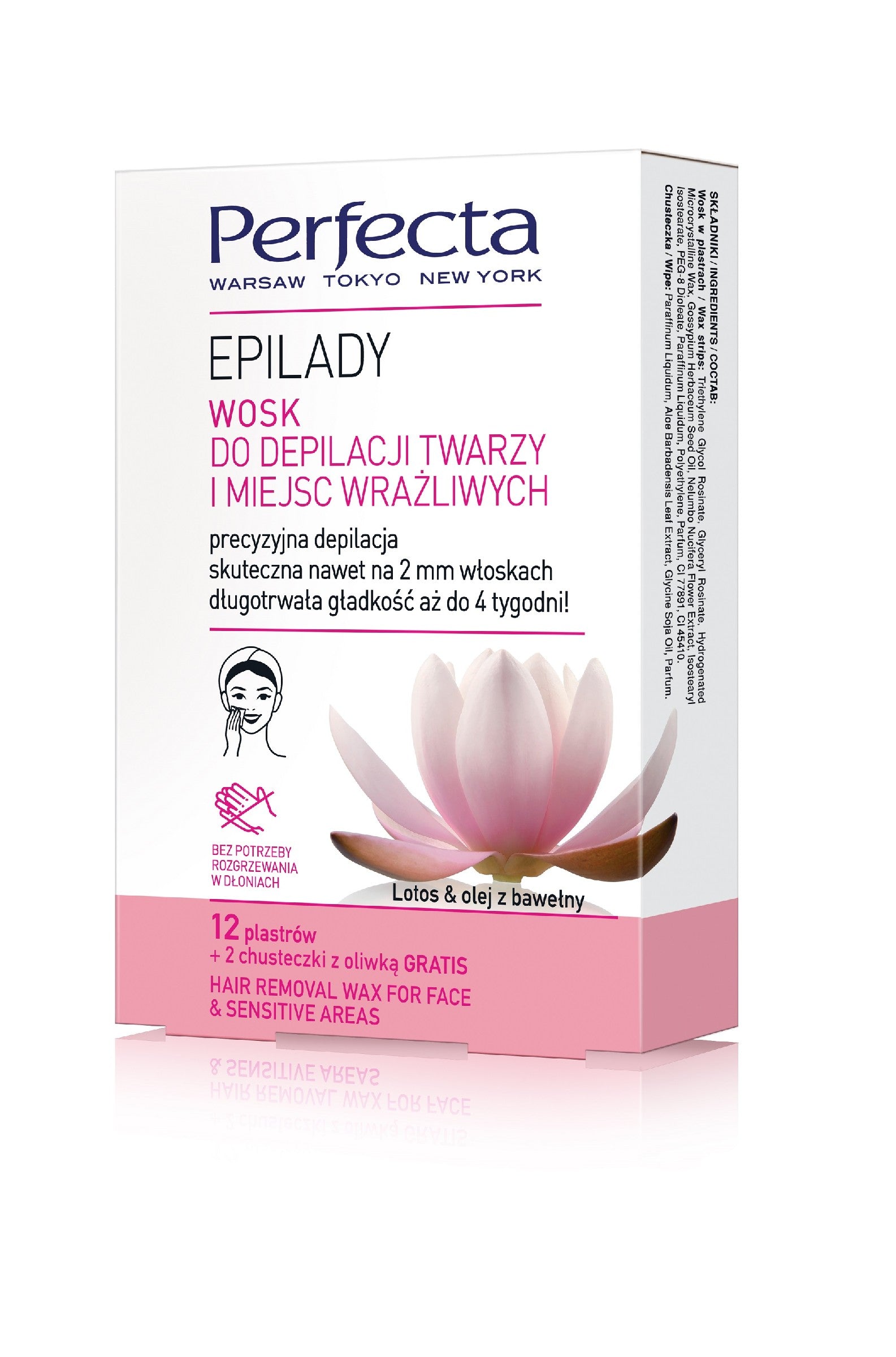Perfect Epilady Wax for facial and sensitive areas depilation 1 pack (12 strips) | Vaistine1.lt | WestPharmacy.eu