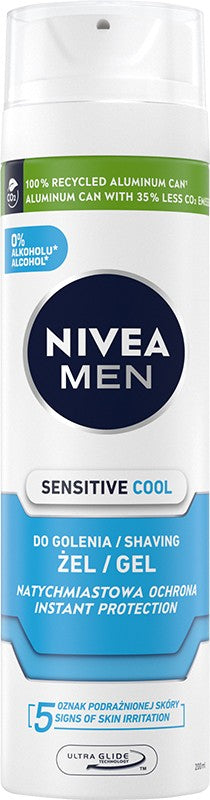 NIVEA MEN Cooling Shaving Gel Sensitive 200ml | Vaistine1.lt | WestPharmacy.eu