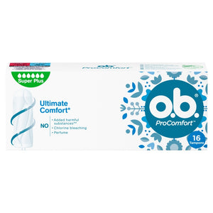 O.B.ProComfort Super Plus comfortable tampons 1 pack - 16 pieces | Vaistine1.lt | WestPharmacy.eu