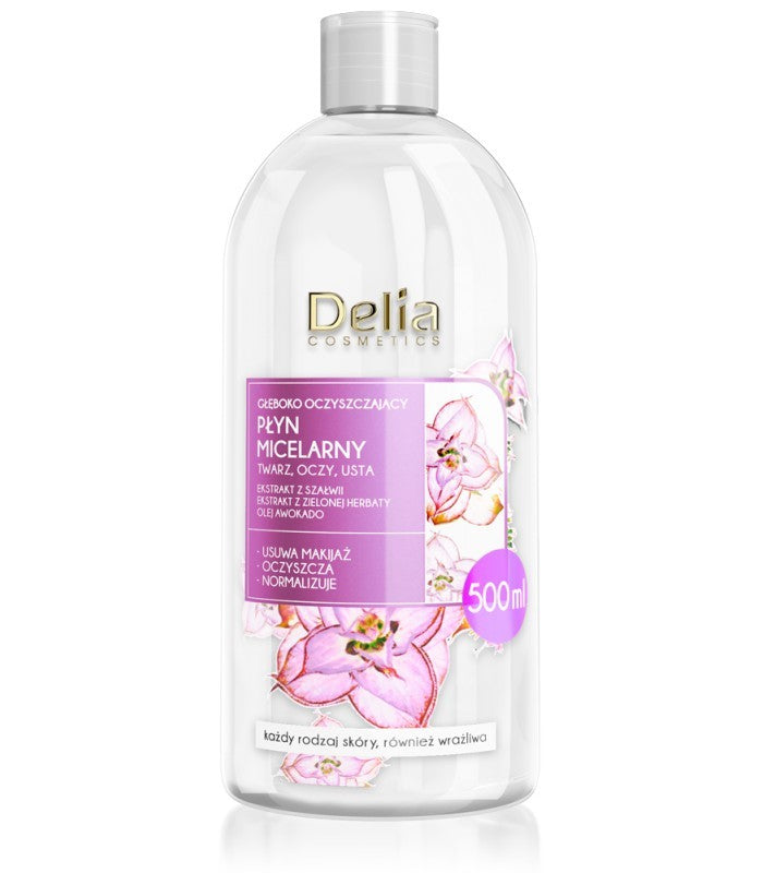 Delia Cosmetics Micellar Cleansing Liquid - for all skin types 500ml | Vaistine1.lt | WestPharmacy.eu