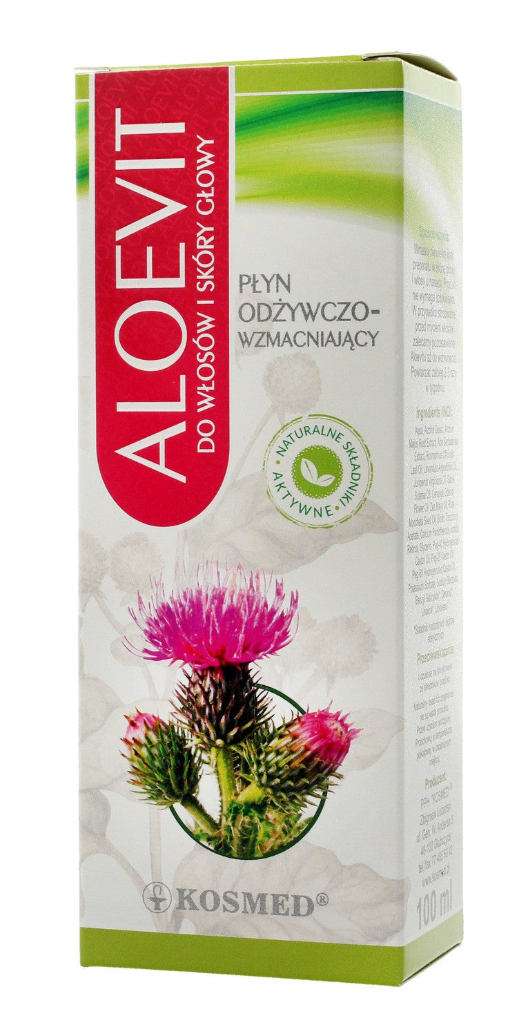 Kosmed Aloevit Nutritional and Strengthening Liquid for Hair and Scalp 100ml | Vaistine1.lt | WestPharmacy.eu