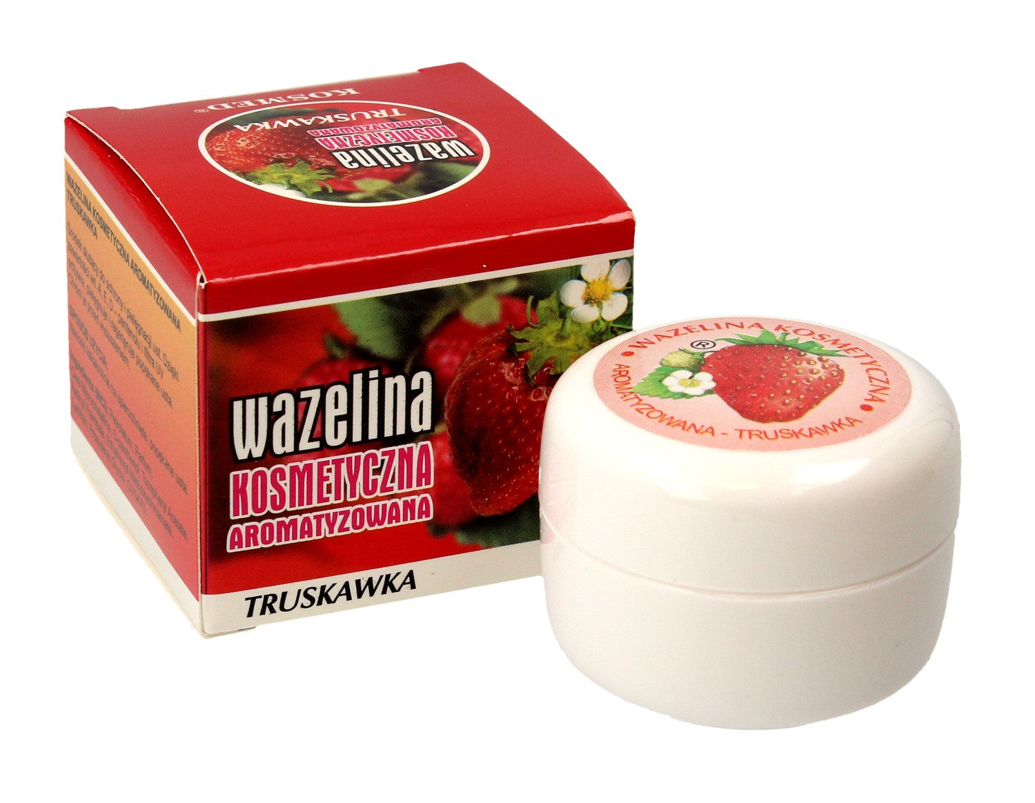 Kosmed Cosmetic flavored Vaseline - Strawberry 15ml | Vaistine1.lt | WestPharmacy.eu