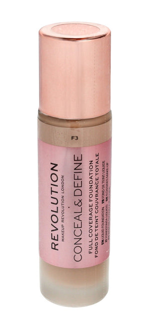 Makeup Revolution Conceal & Define Foundation Concealer F3 23ml | Vaistine1.lt | WestPharmacy.eu