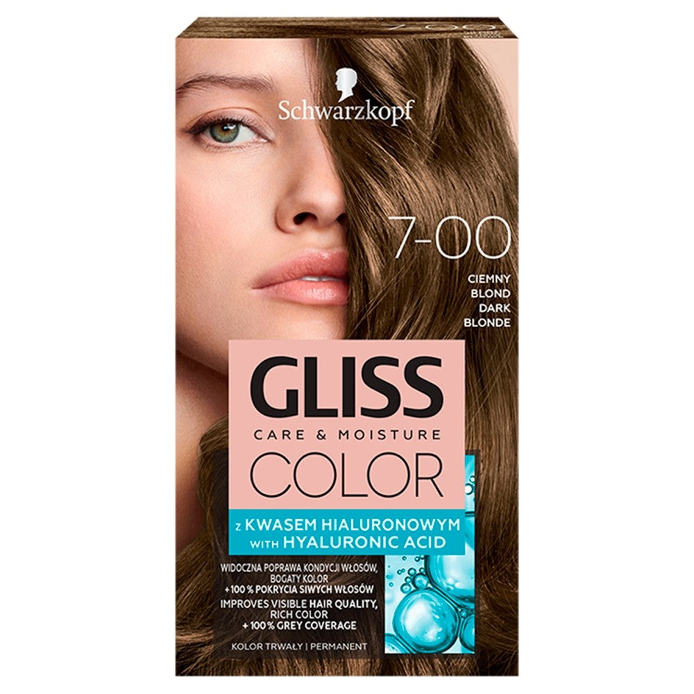 Schwarzkopf Gliss Color Coloring Cream No. 7-00 Dark Blonde 1op. | Vaistine1.lt | WestPharmacy.eu