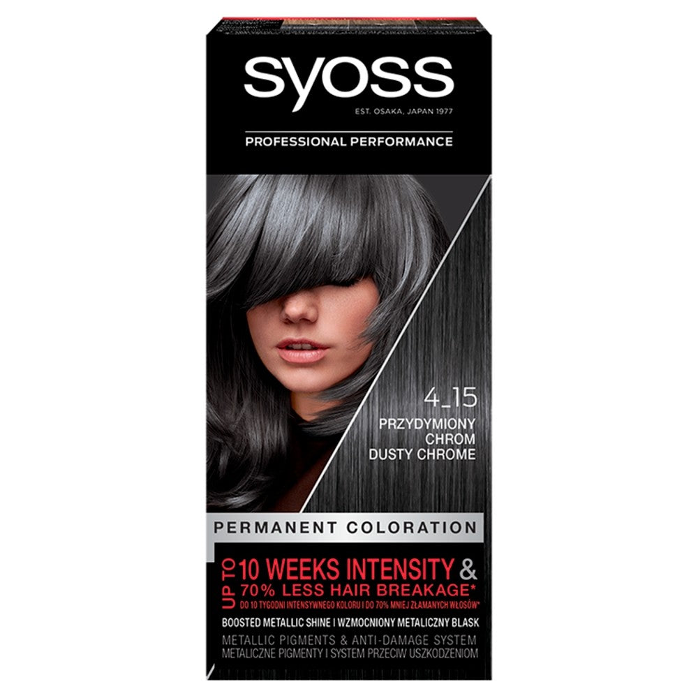 Schwarzkopf Syoss Hair Color Permanent Coloration No. 4_15 Smoky Chrome 1pc. | Vaistine1.lt | WestPharmacy.eu