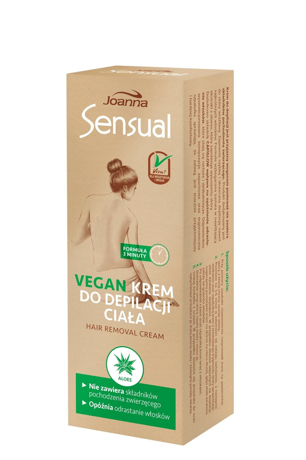 Joanna Sensual Body Depilatory Cream Vegan - Aloe 100g | Vaistine1.lt | WestPharmacy.eu