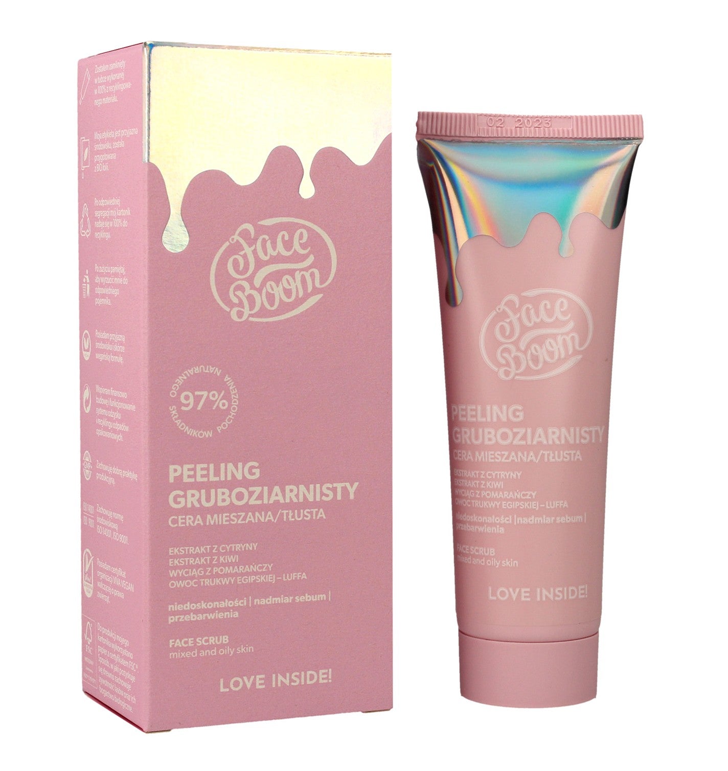 Bielenda Face Boom coarse-grained peeling for the face - mixed and oily skin 50g | Vaistine1.lt | WestPharmacy.eu