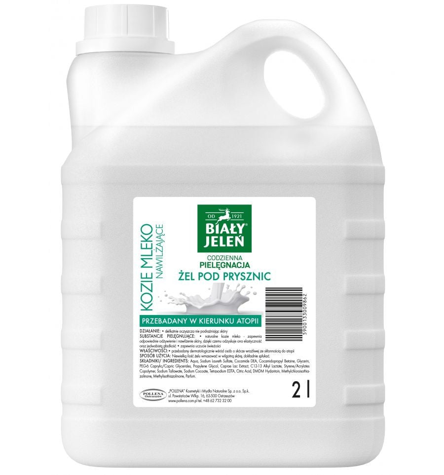 White Deer Daily Care Moisturizing Shower Gel Goat Milk 2L - stock | Vaistine1.lt | WestPharmacy.eu