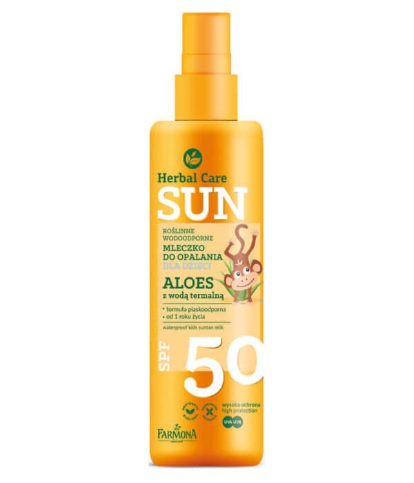 Farmona Herbal Care Sun Milk for Children SPF50 Aloe with Thermal Water 150ml | Vaistine1.lt | WestPharmacy.eu