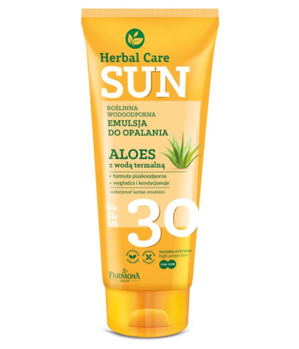 Farmona Herbal Care Sun Emulsion waterproof SPF30 Aloe with thermal water 150ml | Vaistine1.lt | WestPharmacy.eu