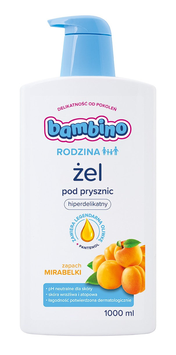 NIVEA BAMBINO FAMILY Gel 1000ml p/shower mirabel& | Vaistine1.lt | WestPharmacy.eu