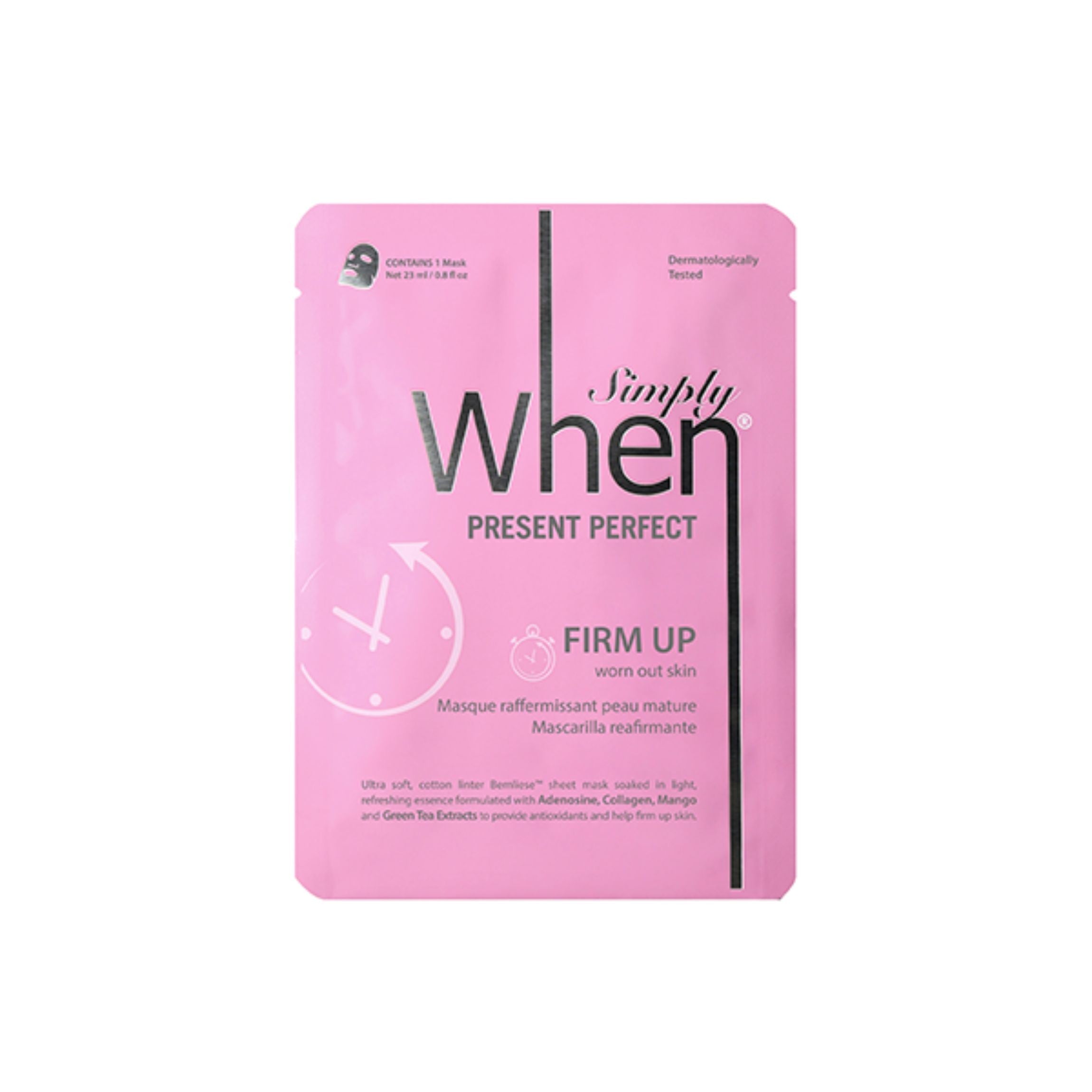 When Simply Face sheet mask - Present Perfect (10.25) - 1 pc | Vaistine1.lt | WestPharmacy.eu