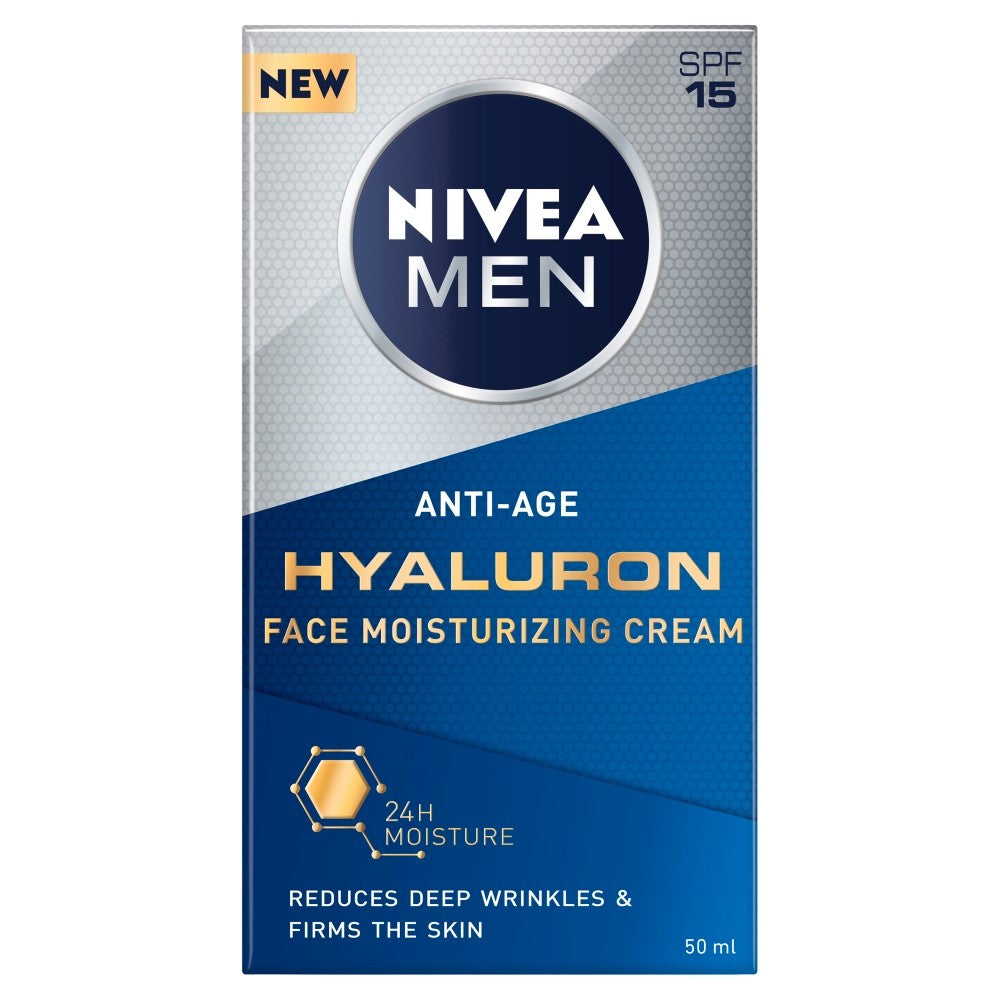 NIVEA MEN Anti-Age Hyaluron Anti-Wrinkle Cream SPF15 50ml | Vaistine1.lt | WestPharmacy.eu