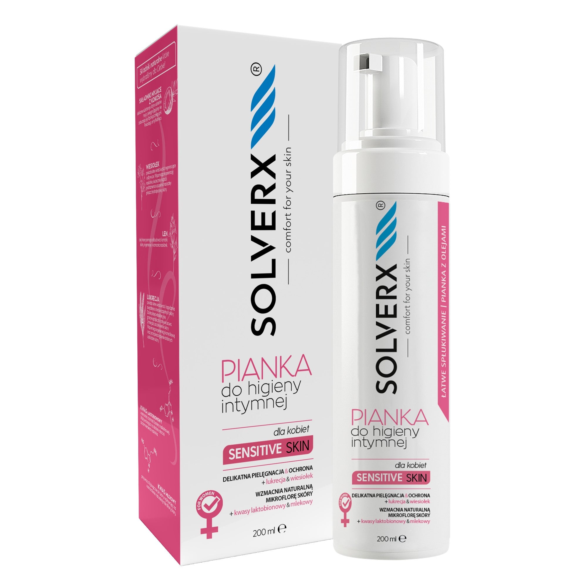 SOLVERX Intimate Hygiene Foam for Women_200ml | Vaistine1.lt | WestPharmacy.eu