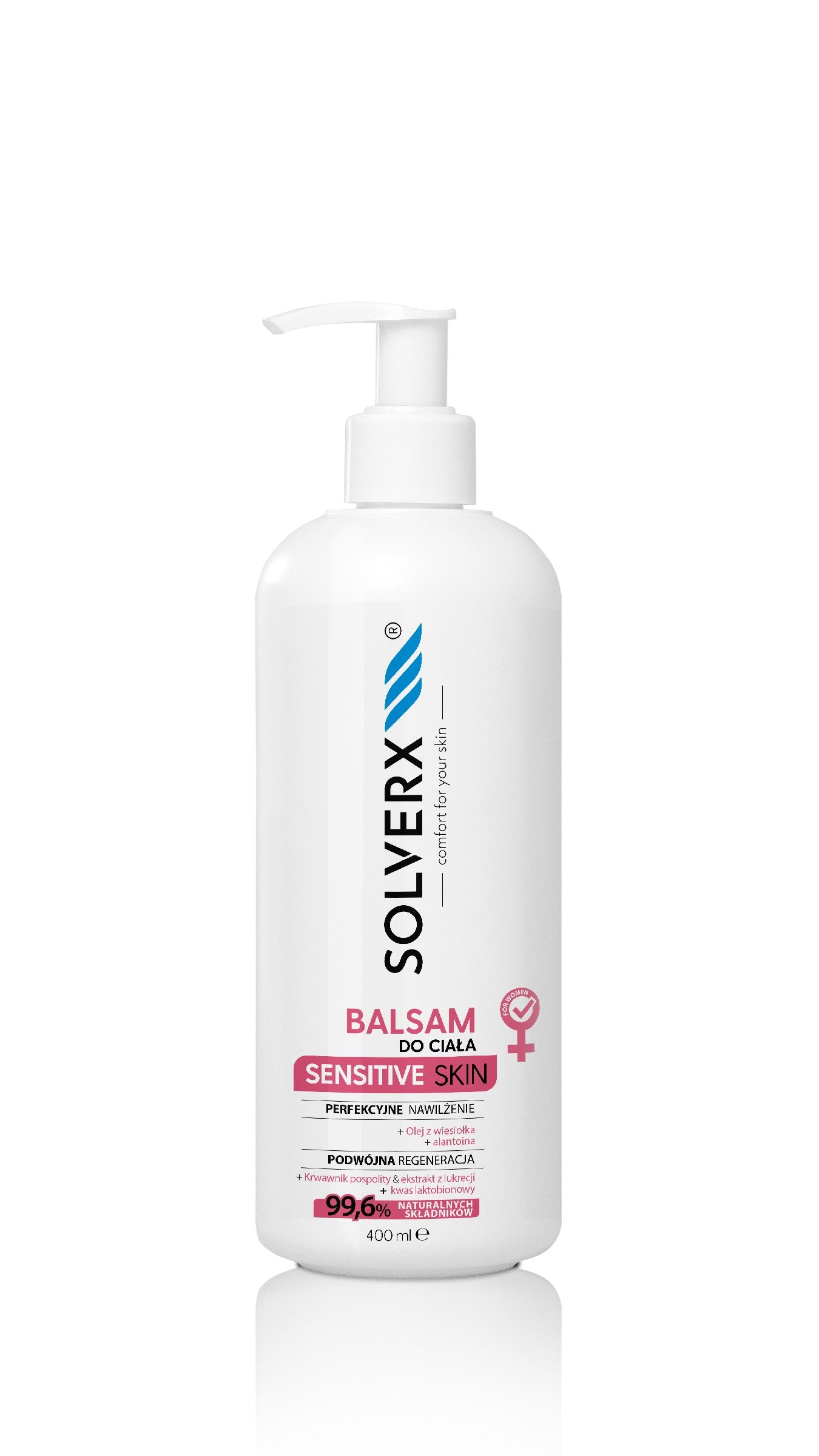SOLVERX SENSITIVE SKIN body lotion for women 400ml | Vaistine1.lt | WestPharmacy.eu