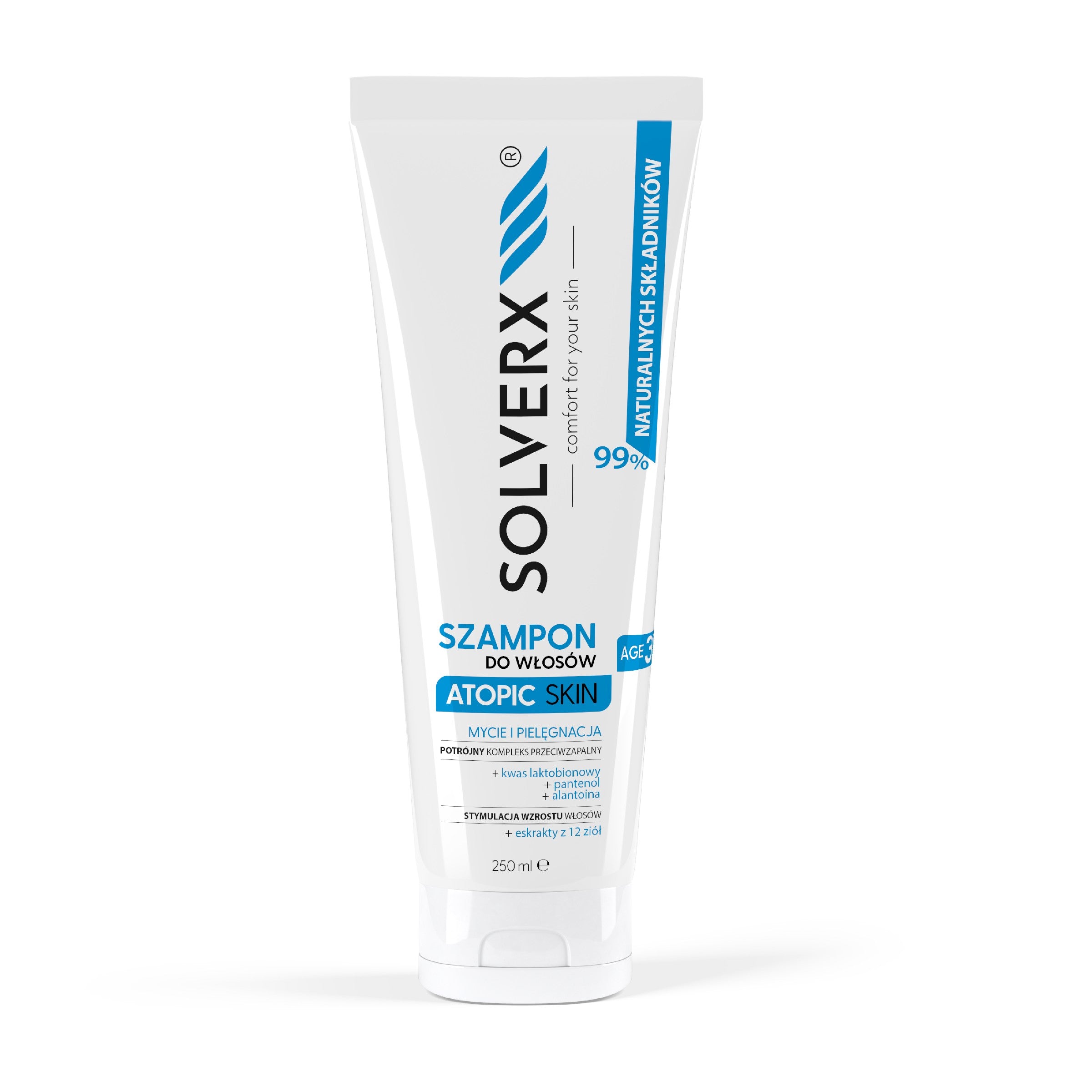 SOLVERX Atopic Skin Hair Shampoo 250ml | Vaistine1.lt | WestPharmacy.eu