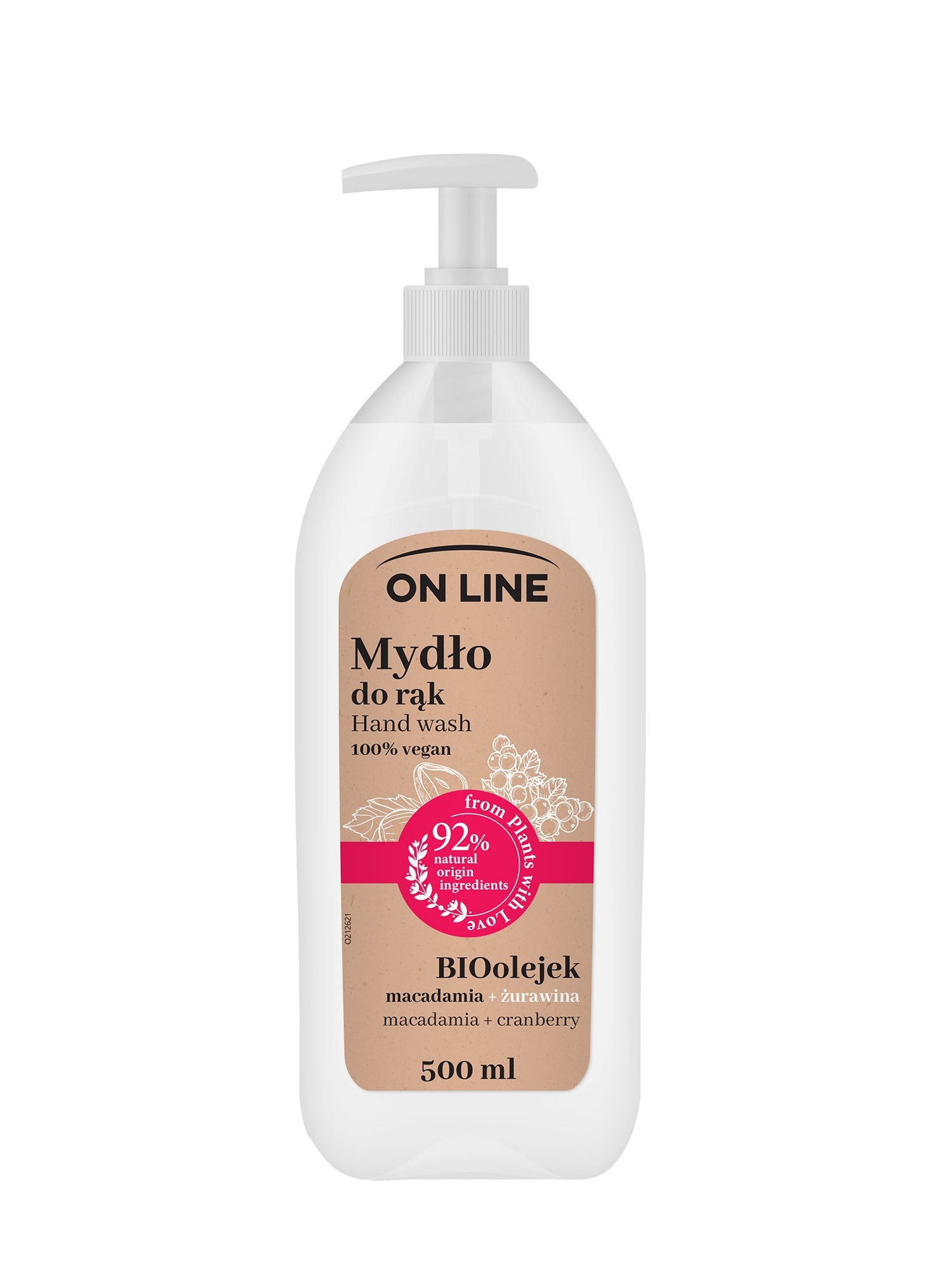 On Line From Plants With Love Macadamia and Cranberry liquid hand soap 500ml | Vaistine1.lt | WestPharmacy.eu