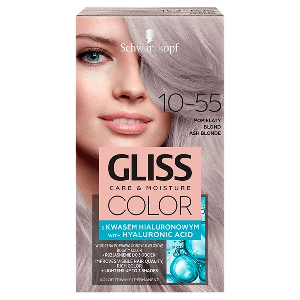 Schwarzkopf Gliss Color Coloring Cream No. 10-55 Ash Blonde 1pc. | Vaistine1.lt | WestPharmacy.eu