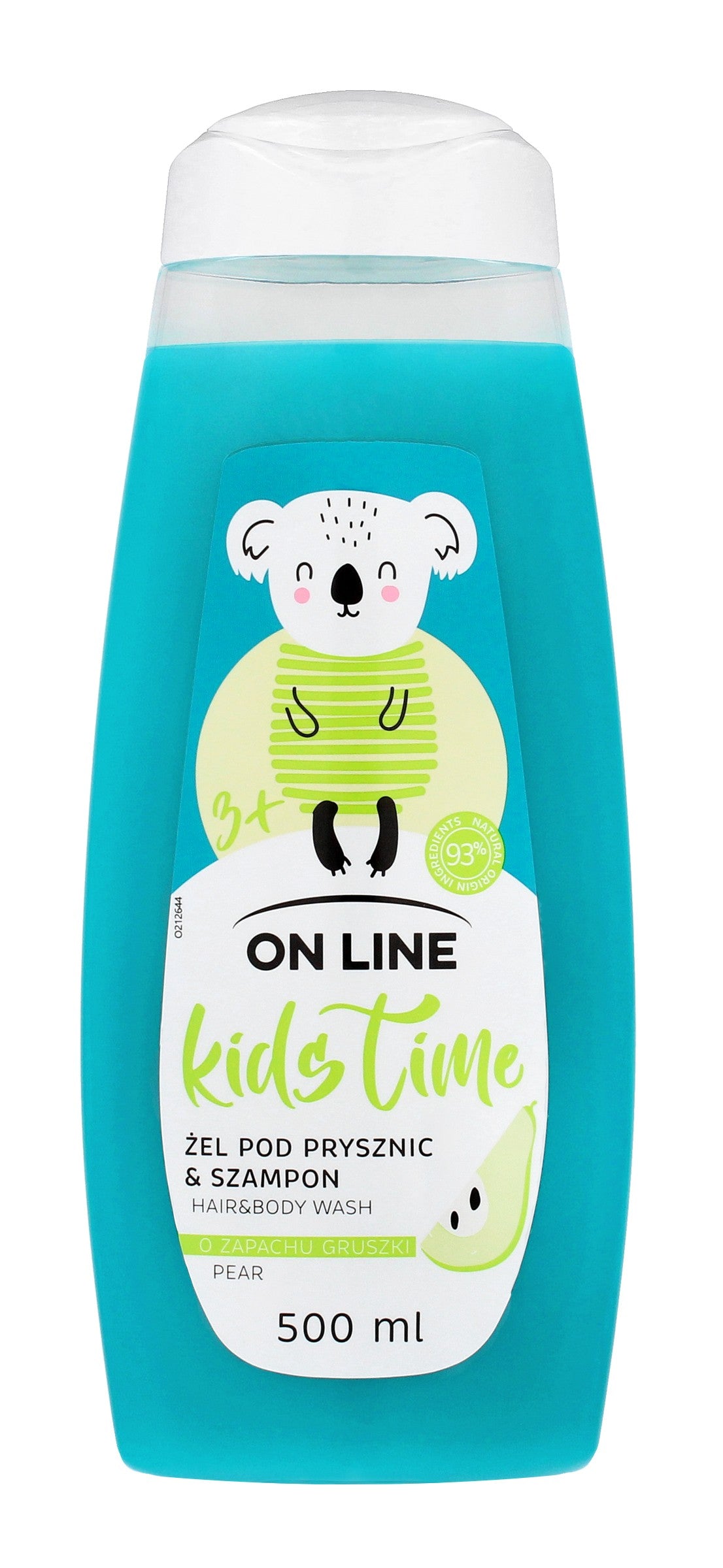On Line Kids Time Shower Gel and Shampoo 2in1 for children - pear scent 500ml | Vaistine1.lt | WestPharmacy.eu