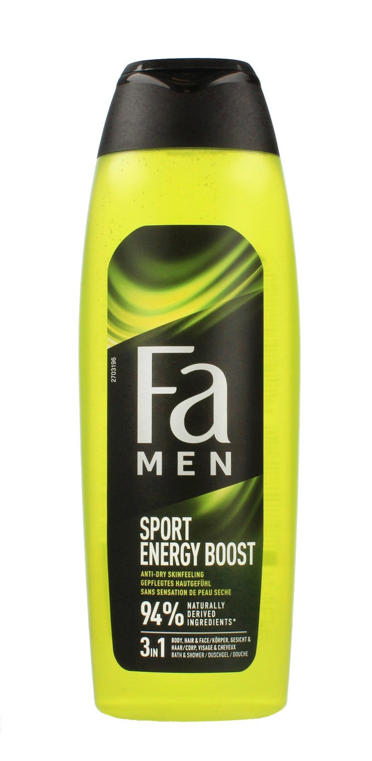 Fa MEN ENERGY BOOST Shower Gel 750ml | Vaistine1.lt | WestPharmacy.eu