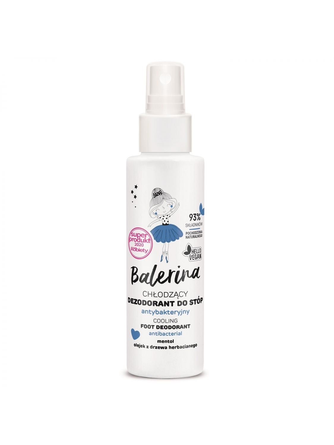 Floslek Balerina Cooling Foot Deodorant - antibacterial 100ml | Vaistine1.lt | WestPharmacy.eu