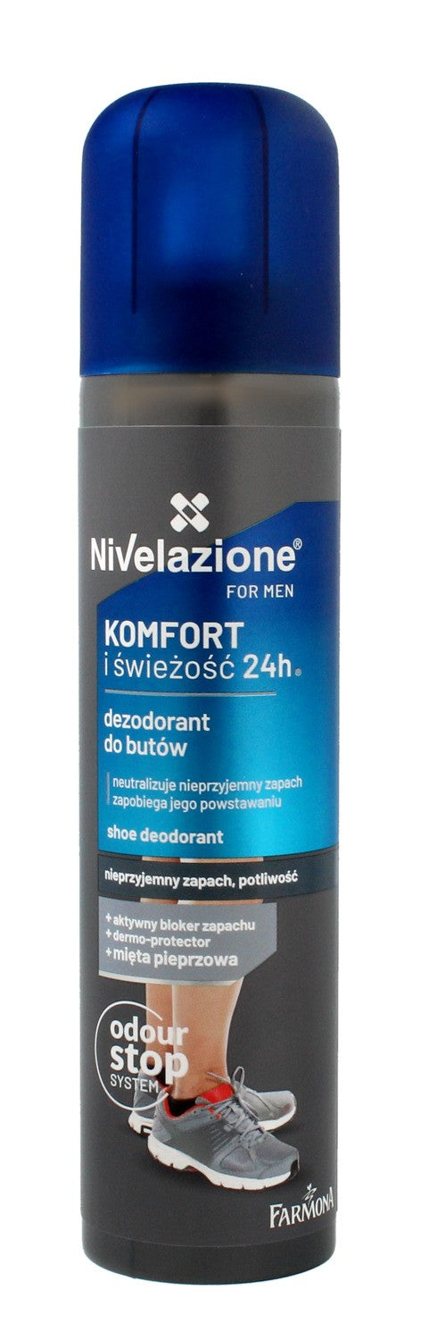 Farmona Nivelazione for Men Shoe deodorant Comfort and Freshness 24H 180ml | Vaistine1.lt | WestPharmacy.eu