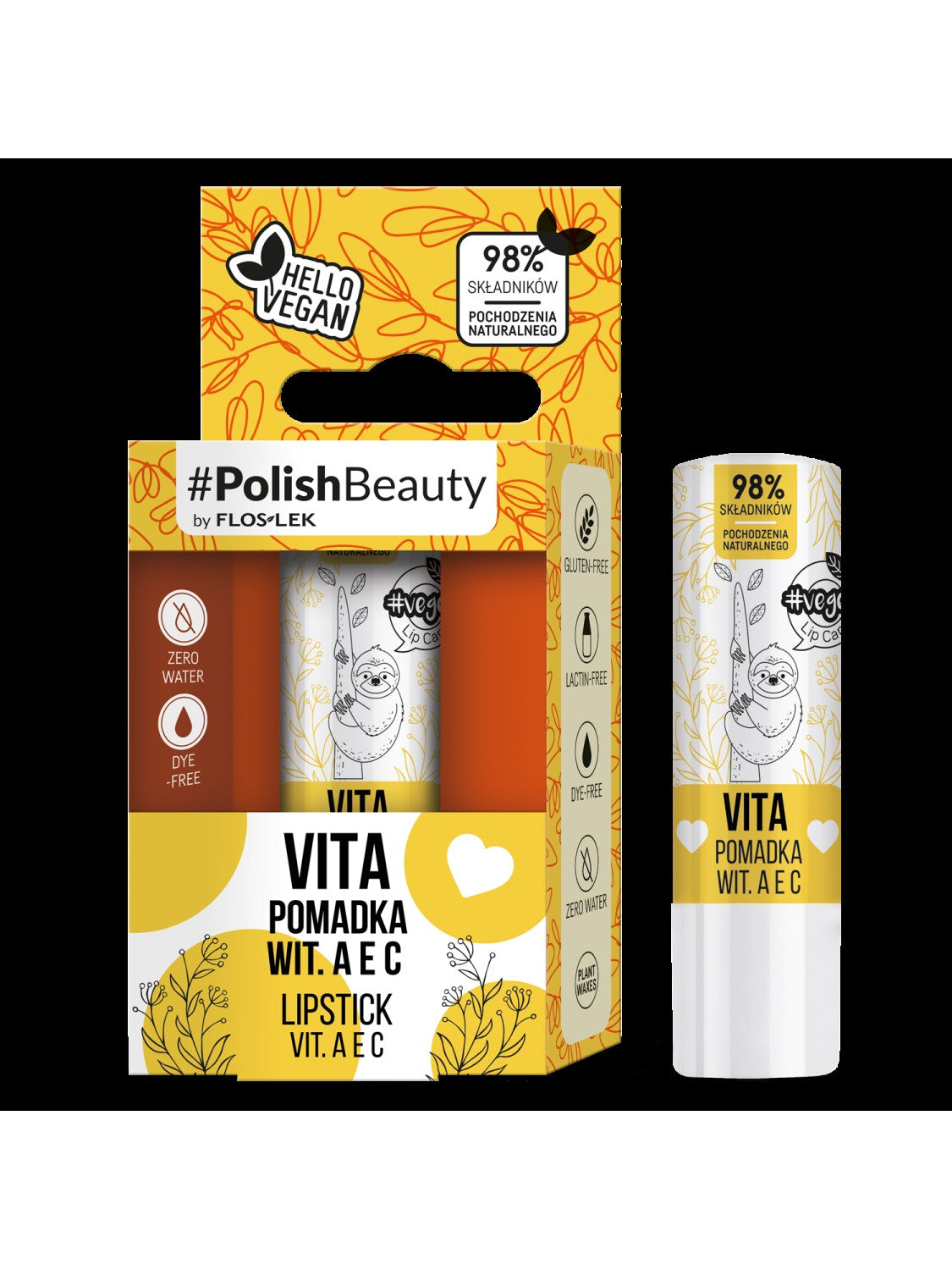 Floslek Lip Care Vege Protective lipstick with vitamins A, E and C - Vita 1 pc. | Vaistine1.lt | WestPharmacy.eu