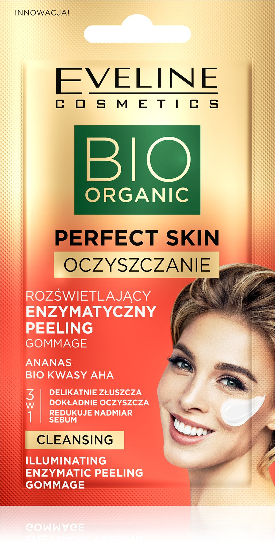 Eveline Bio Organic Perfect Skin Illuminating Enzymatic Peeling with AHA bio acids and pineapple 8ml 8ml | Vaistine1.lt | WestPharmacy.eu
