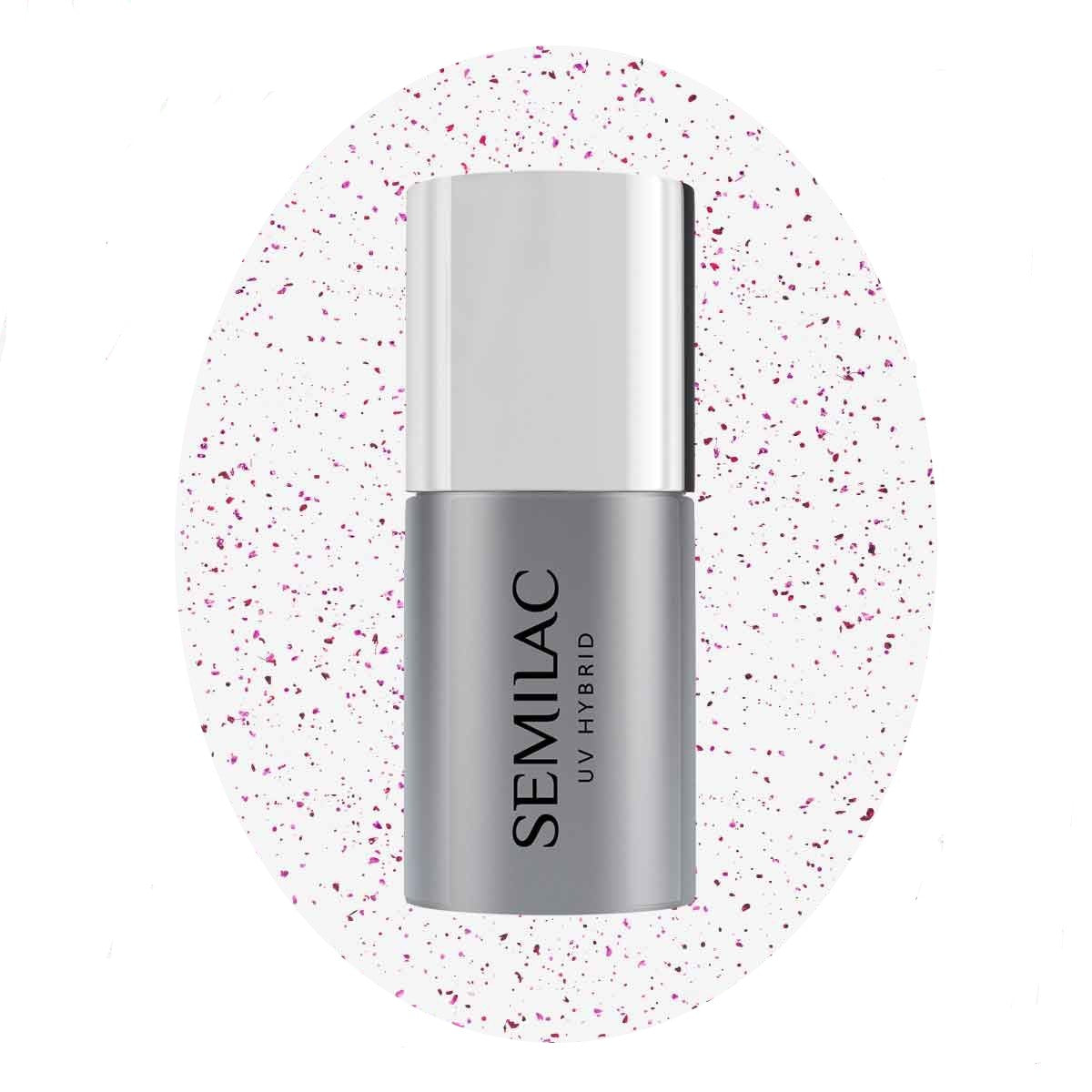 SEMILAC TOP NO WIPE BLINKING VIOLET & ROSE FLAKES | Vaistine1.lt | WestPharmacy.eu