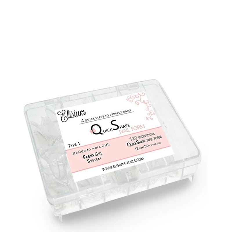 ELISIUM Quick Shape Nail Form Acrylic gel forms Type 1 1 pack - 120 pcs | Vaistine1.lt | WestPharmacy.eu
