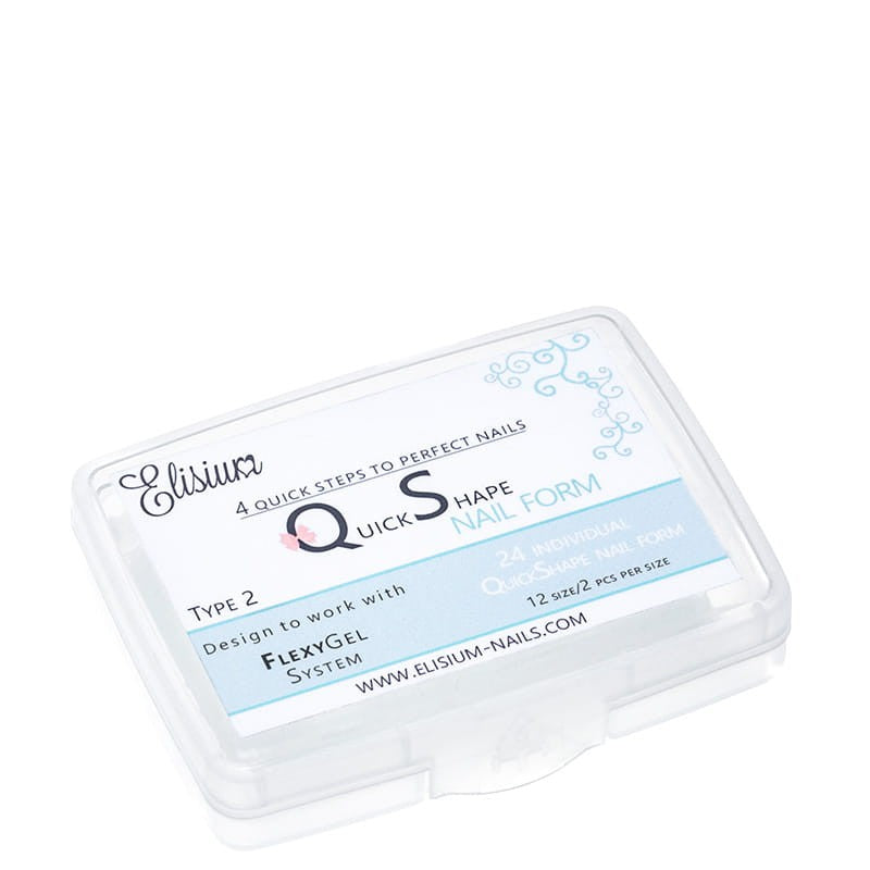 ELISIUM Quick Shape Nail Form Acrylic gel forms Type 2 1 pack - 24 pcs | Vaistine1.lt | WestPharmacy.eu