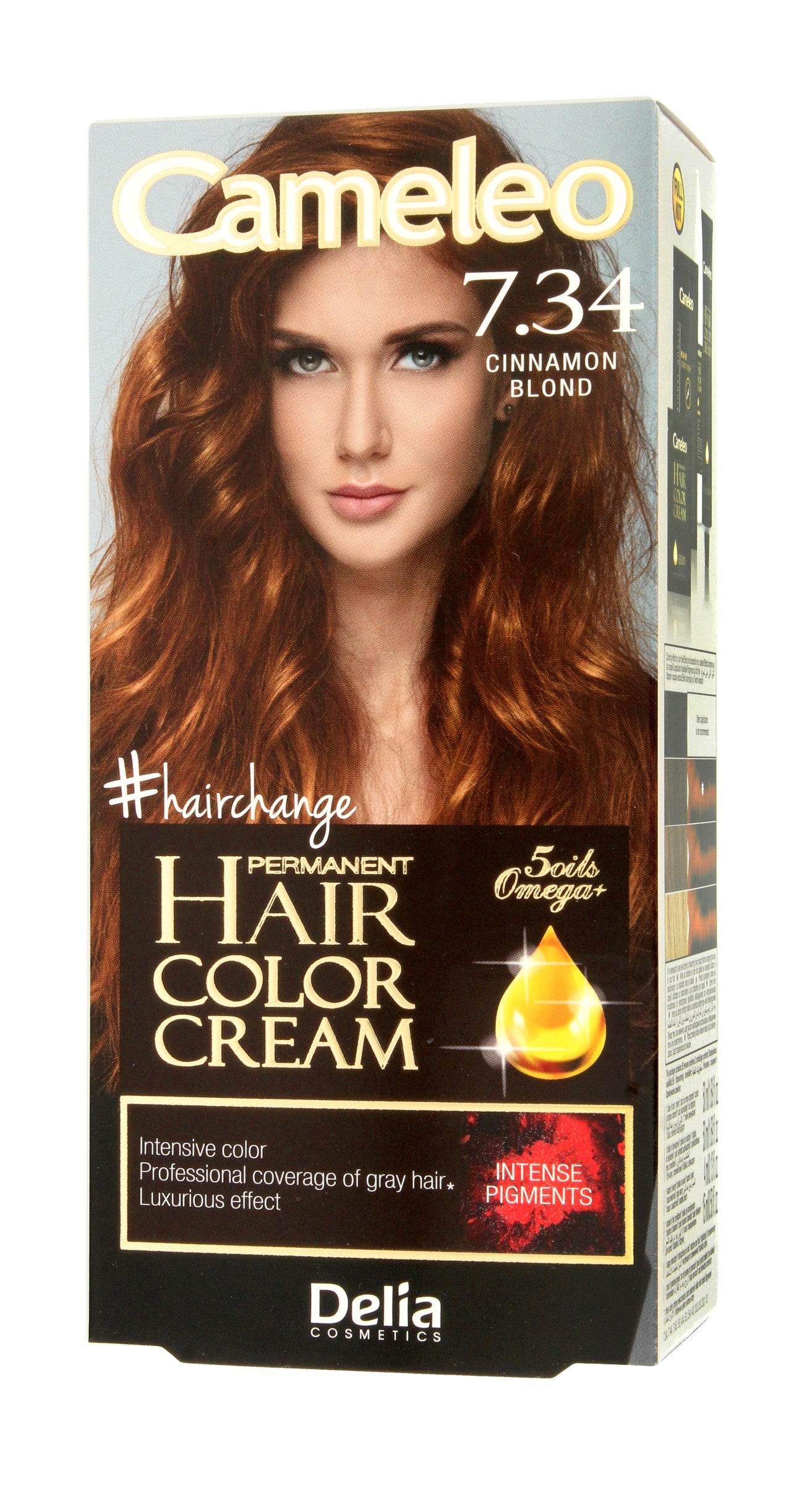 Delia Cosmetics Cameleo HCC Permanent Hair Color Omega+ No. 7.34 Cinnamon Blond 1op. | Vaistine1.lt | WestPharmacy.eu