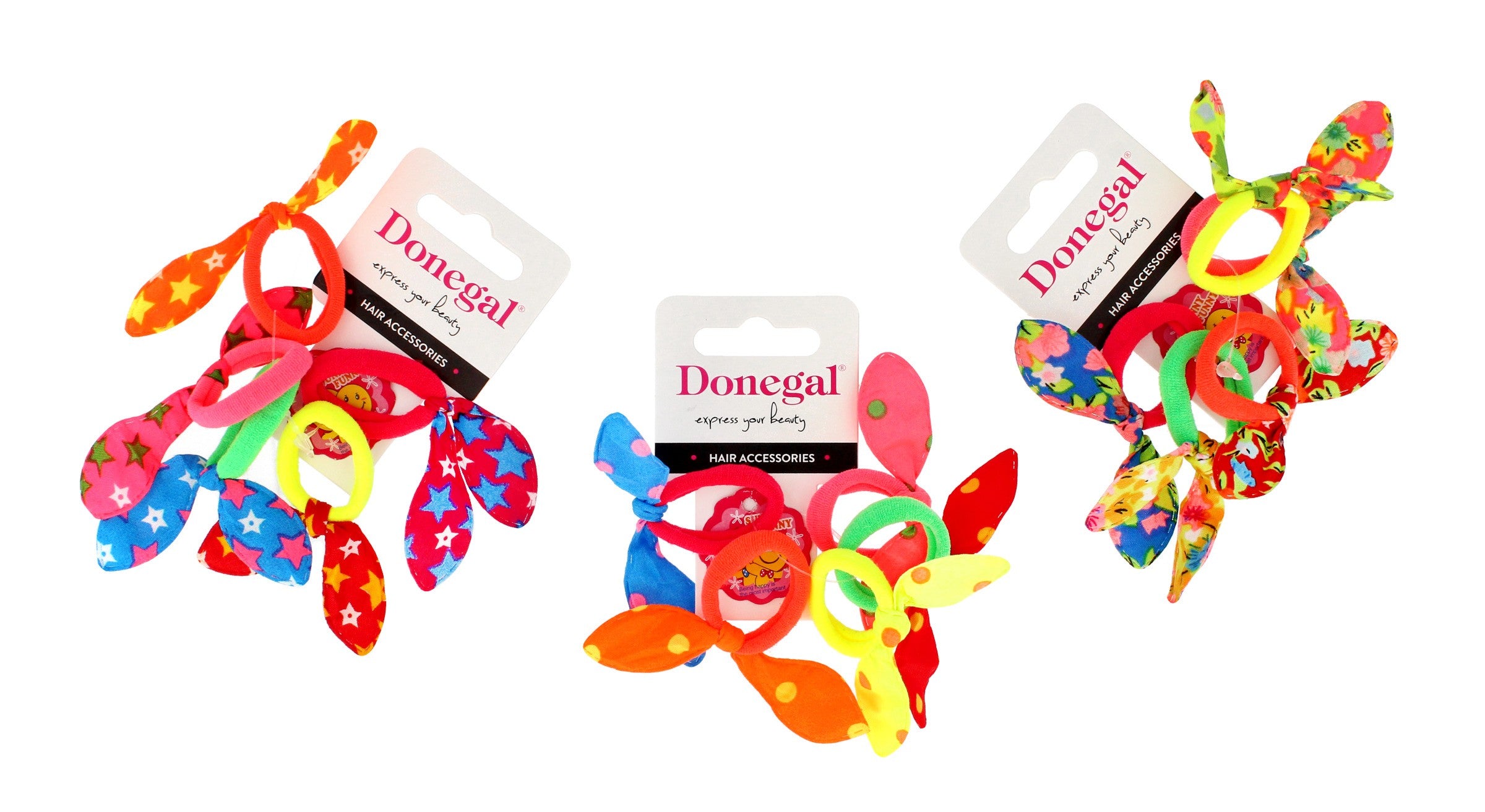 DONEGAL Hair decorations - rubber bands (FA-5682) - mix of colors 1 pack - 2 pcs | Vaistine1.lt | WestPharmacy.eu