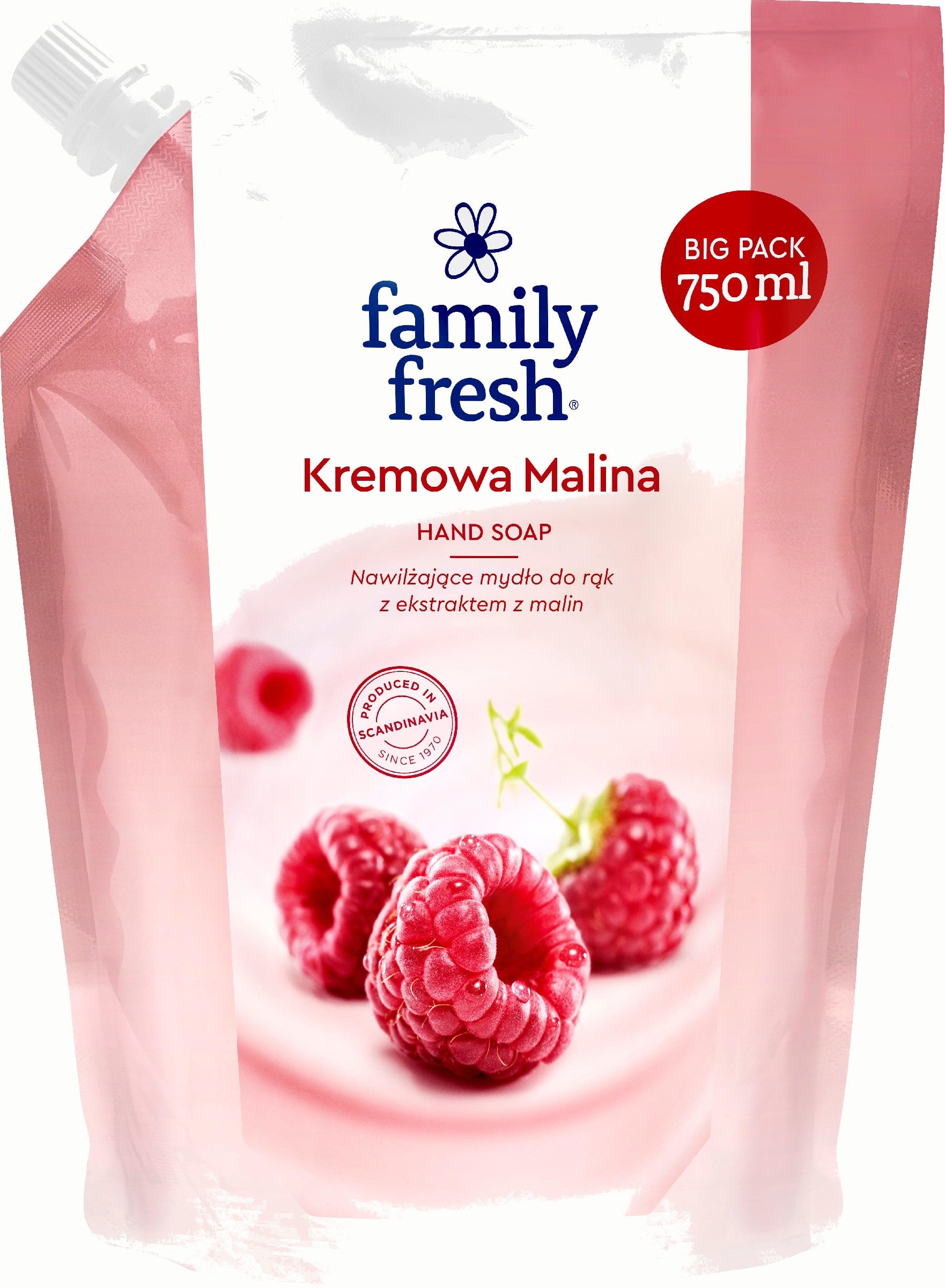 Family Fresh Moisturizing Hand Soap Creamy Raspberry 750ml - stock | Vaistine1.lt | WestPharmacy.eu