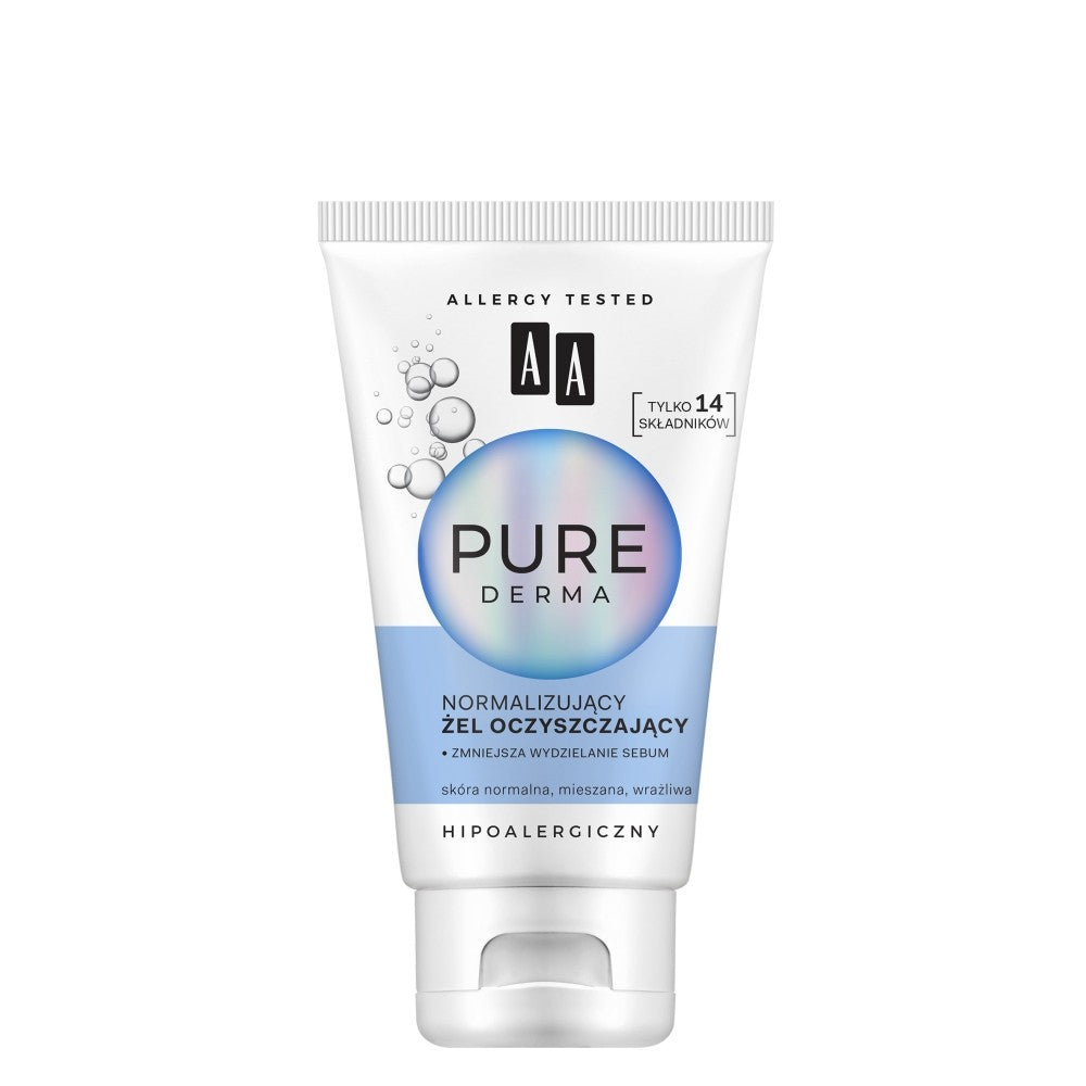 AA Pure Derma Normalizing Cleansing Gel - normal, combination, sensitive skin 150ml | Vaistine1.lt | WestPharmacy.eu