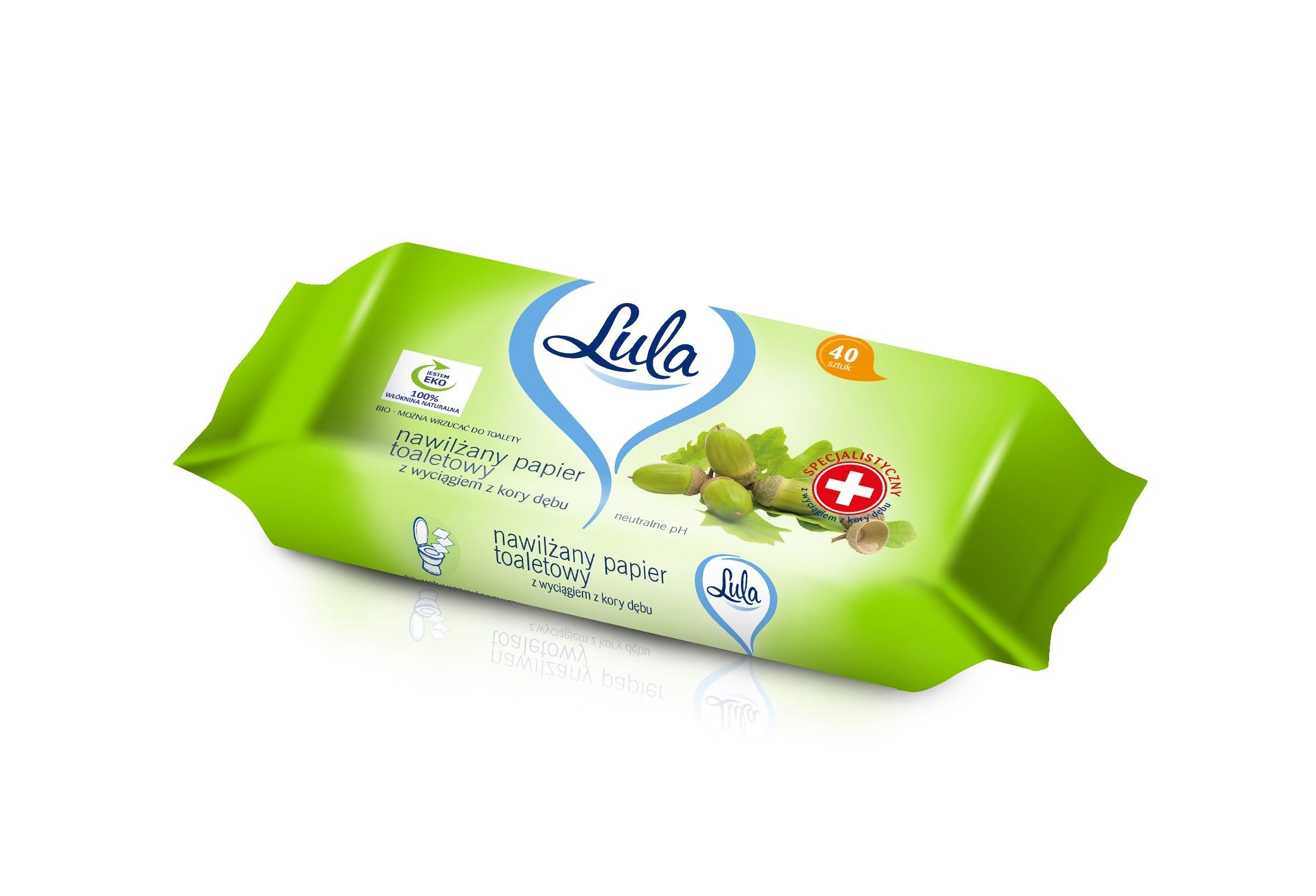 LULA Moisturizing toilet paper with oak bark extract 40pcs | Vaistine1.lt | WestPharmacy.eu