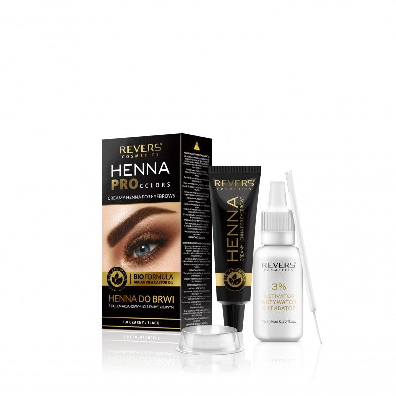REVERS Creamy Eyebrow Henna Pro Colors 1.0 black 1op. | Vaistine1.lt | WestPharmacy.eu