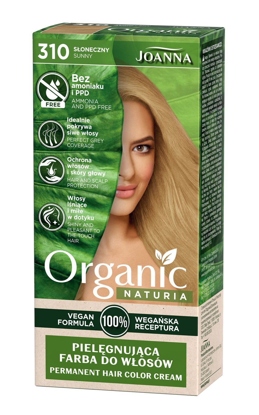 Joanna Naturia Organic Vegan Color No. 310 Sunny 1 pc. | Vaistine1.lt | WestPharmacy.eu