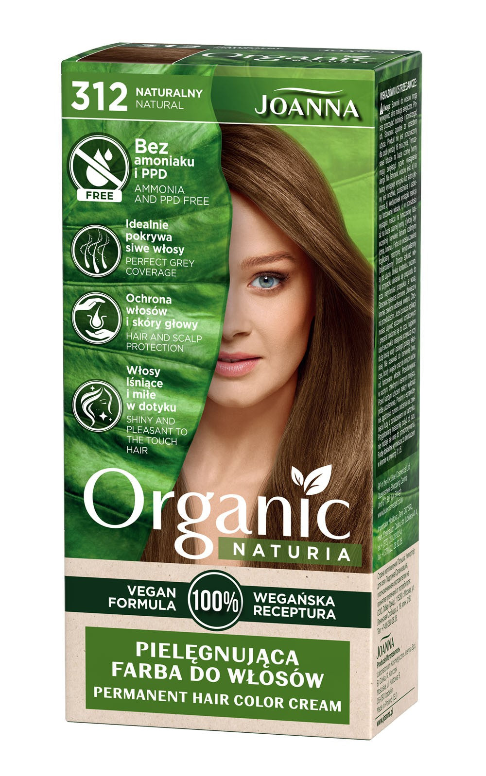 Joanna Naturia Organic Vegan Color No. 312 Natural 1 pc. | Vaistine1.lt | WestPharmacy.eu