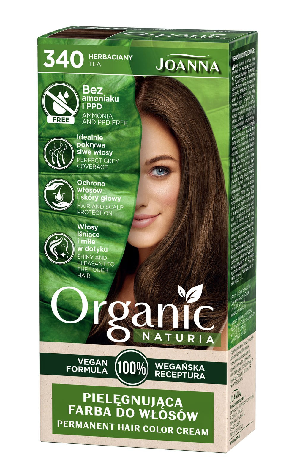 Joanna Naturia Organic Vegan Color No. 340 Herbal 1 pc. | Vaistine1.lt | WestPharmacy.eu