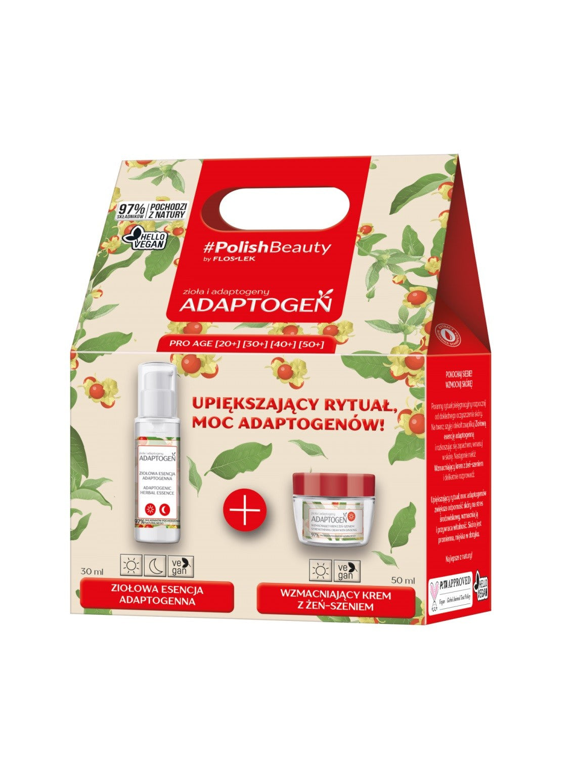 Floslek Adaptogen gift set (herbal essence 30ml + day cream 50ml) | Vaistine1.lt | WestPharmacy.eu