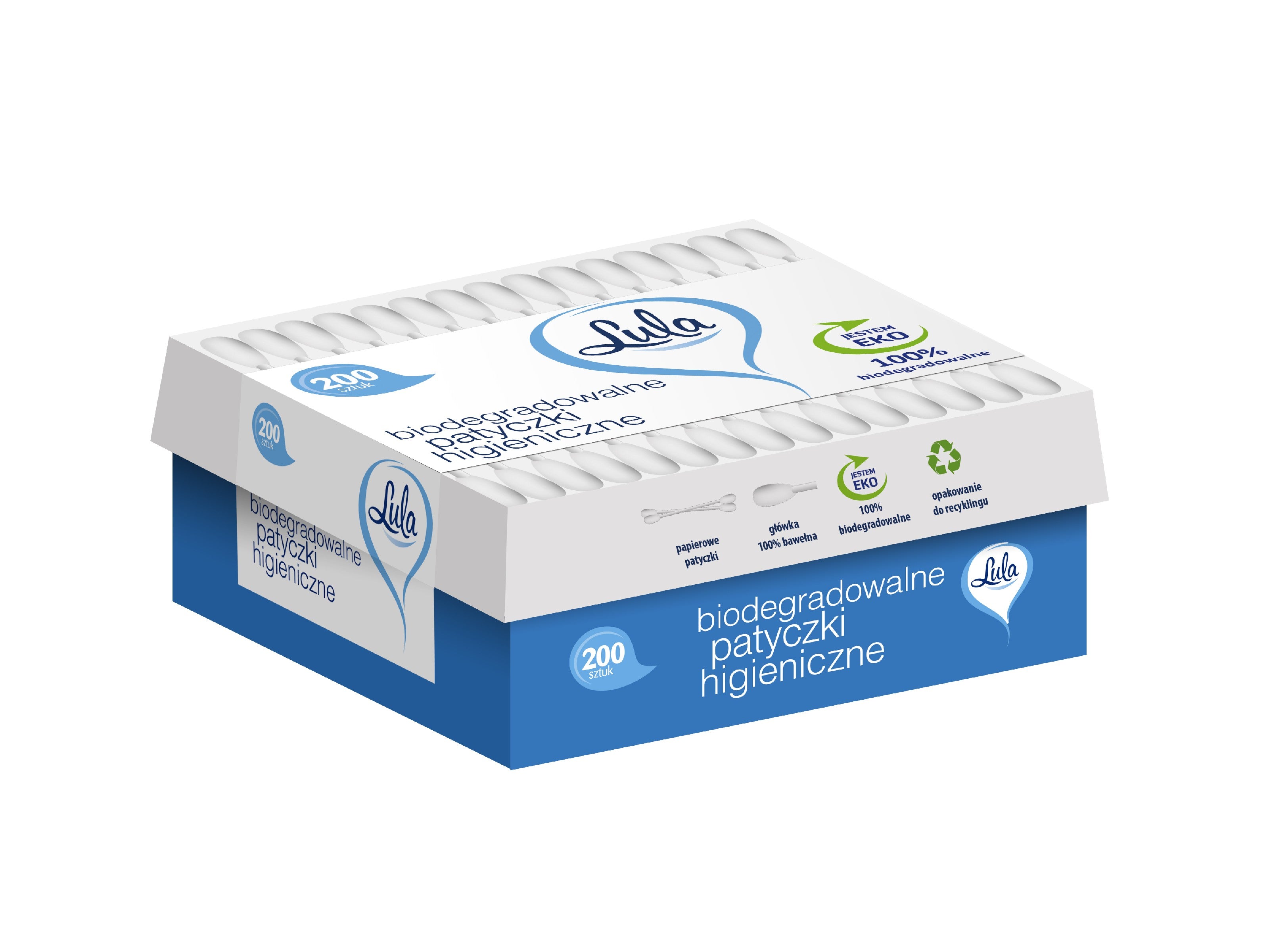 ST LULA Cosmetic sticks biodegradable 200 pcs | Vaistine1.lt | WestPharmacy.eu