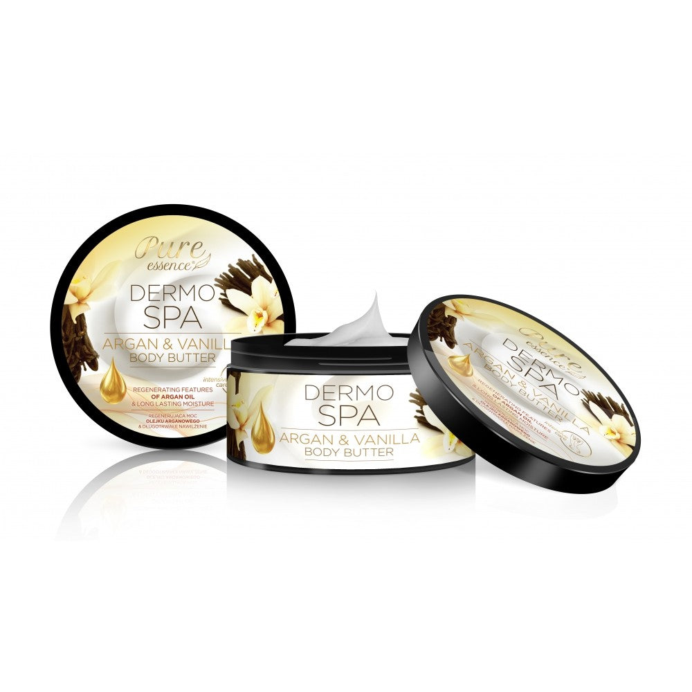PURE ESSENCE Dermo Spa Regenerating Body Butter Argan & Vanilla 200ml | Vaistine1.lt | WestPharmacy.eu